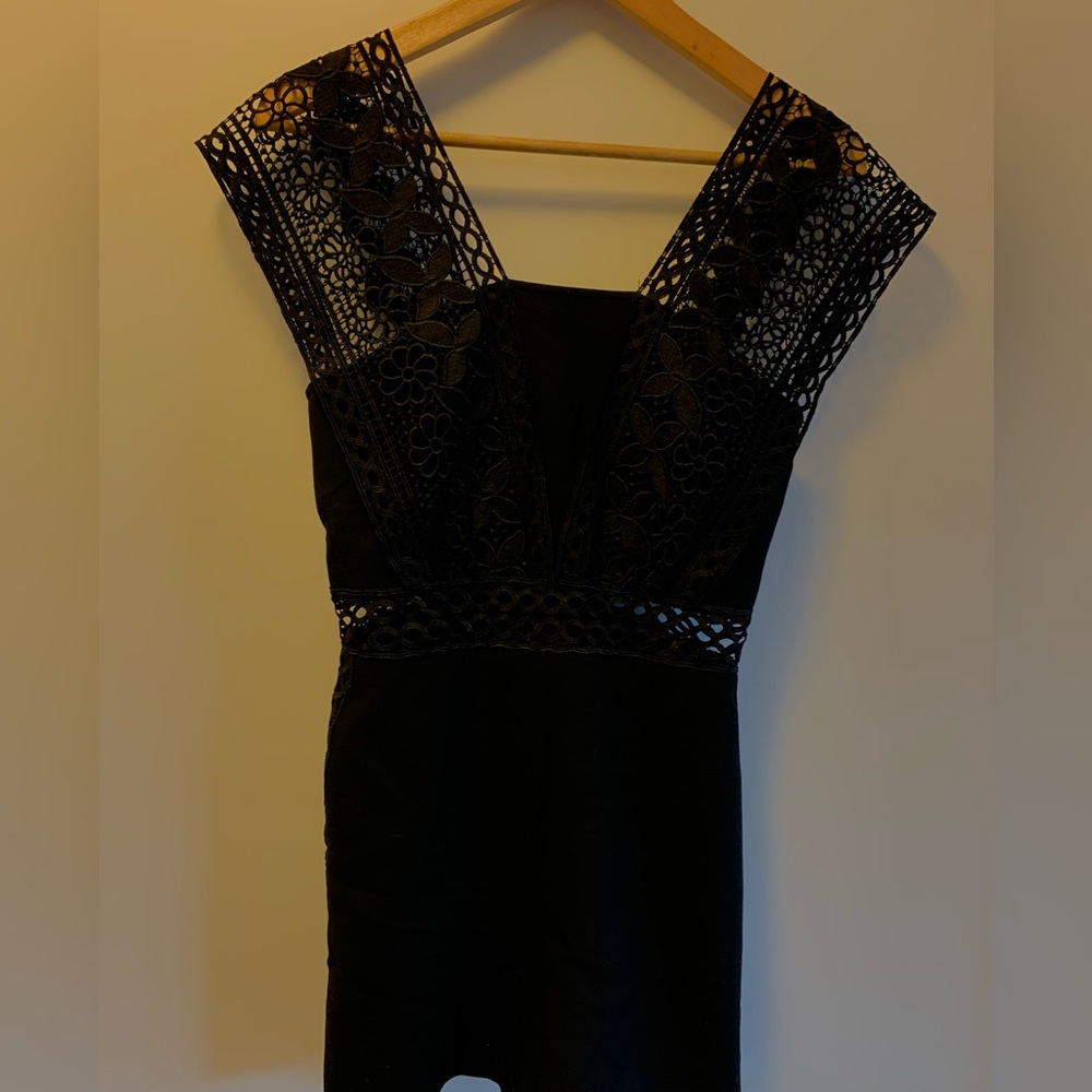 Black short Romper.
